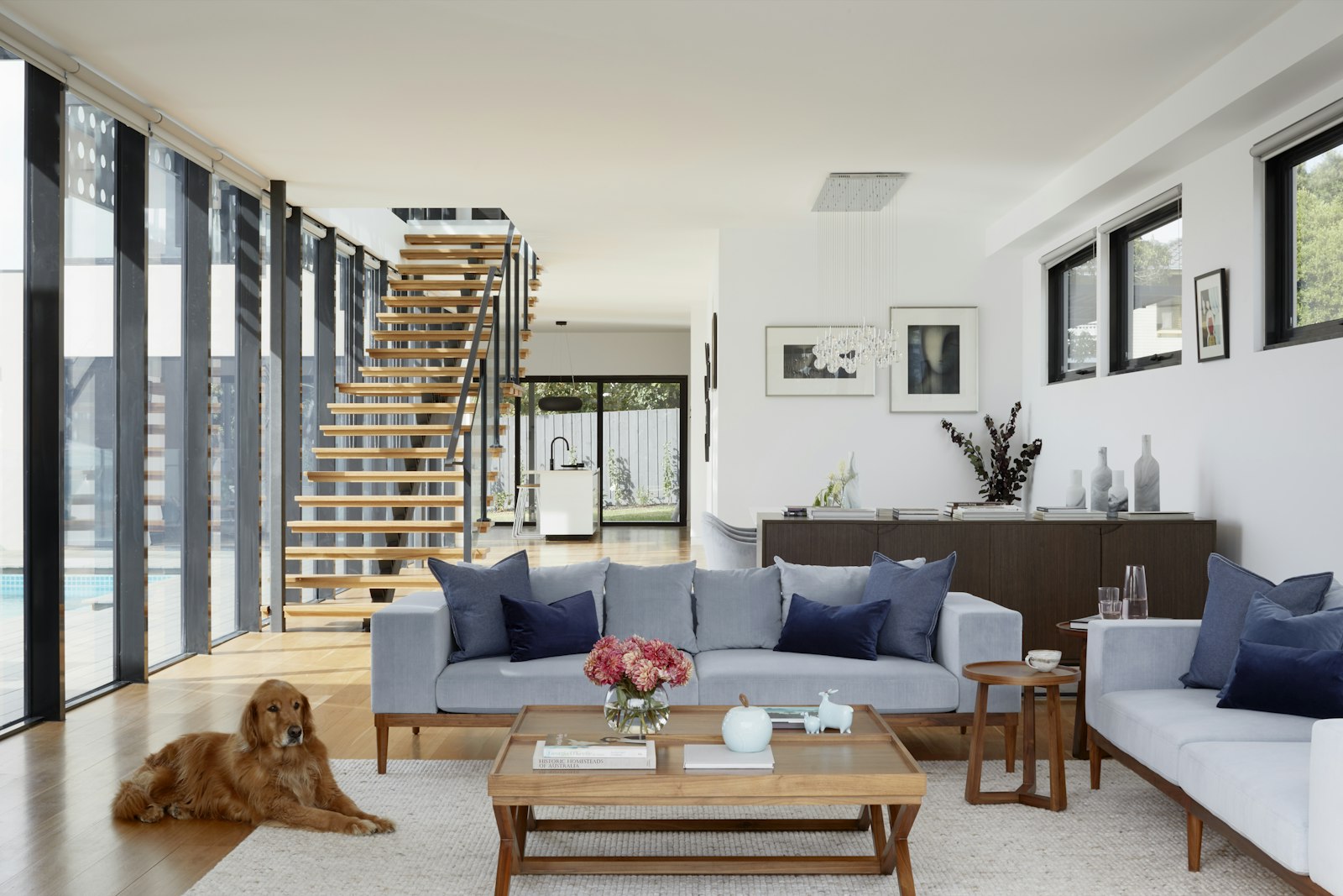 Efficient, comfortable interior of a newly built home